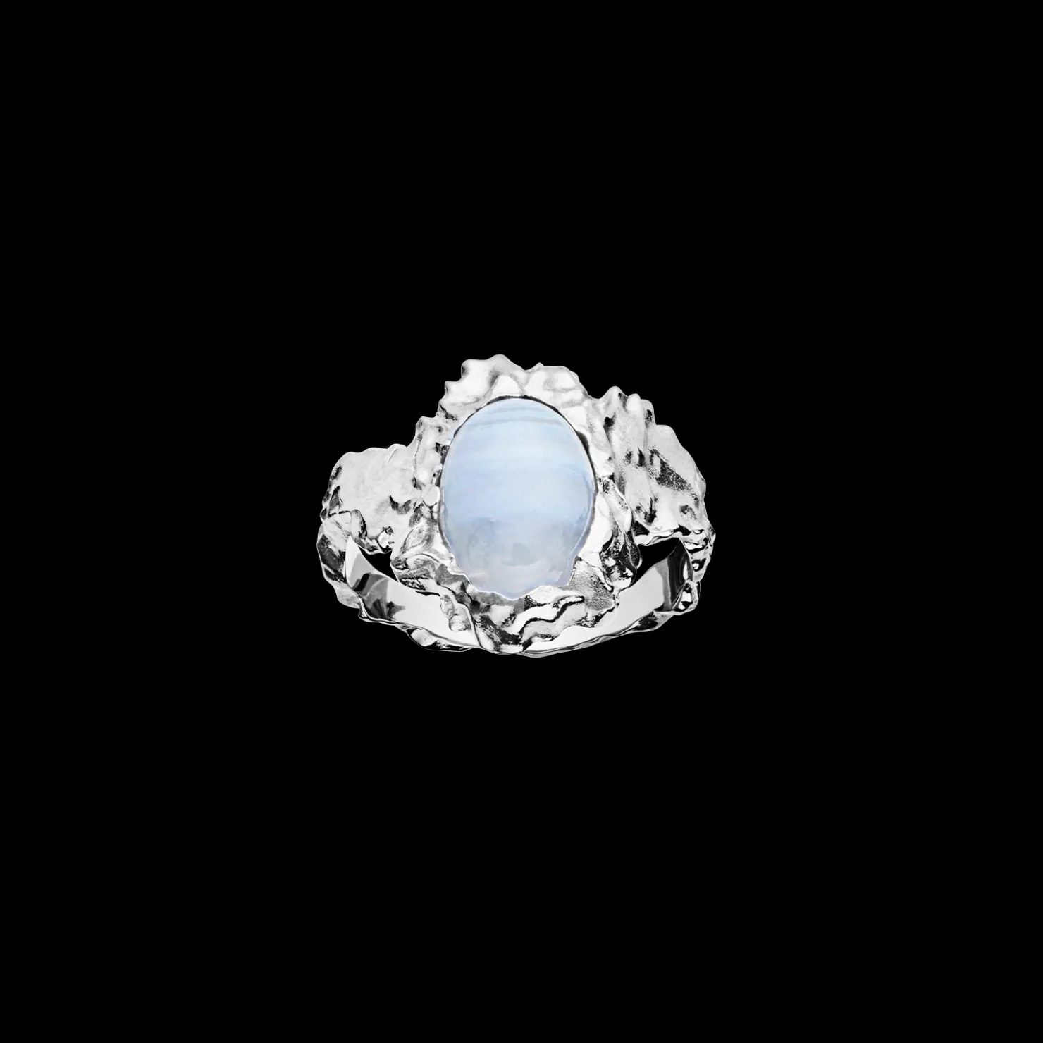 Maanesten Gudinde Ring Blonde Agat Best Sale