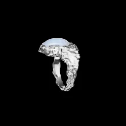 Maanesten Gudinde Ring Blonde Agat Best Sale