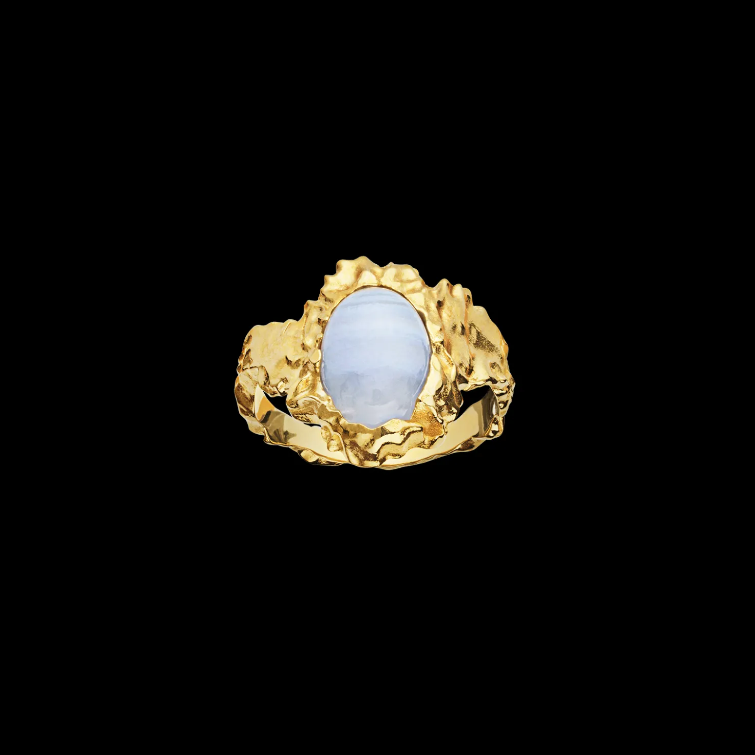 Maanesten Gudinde Ring Blonde Agat Online