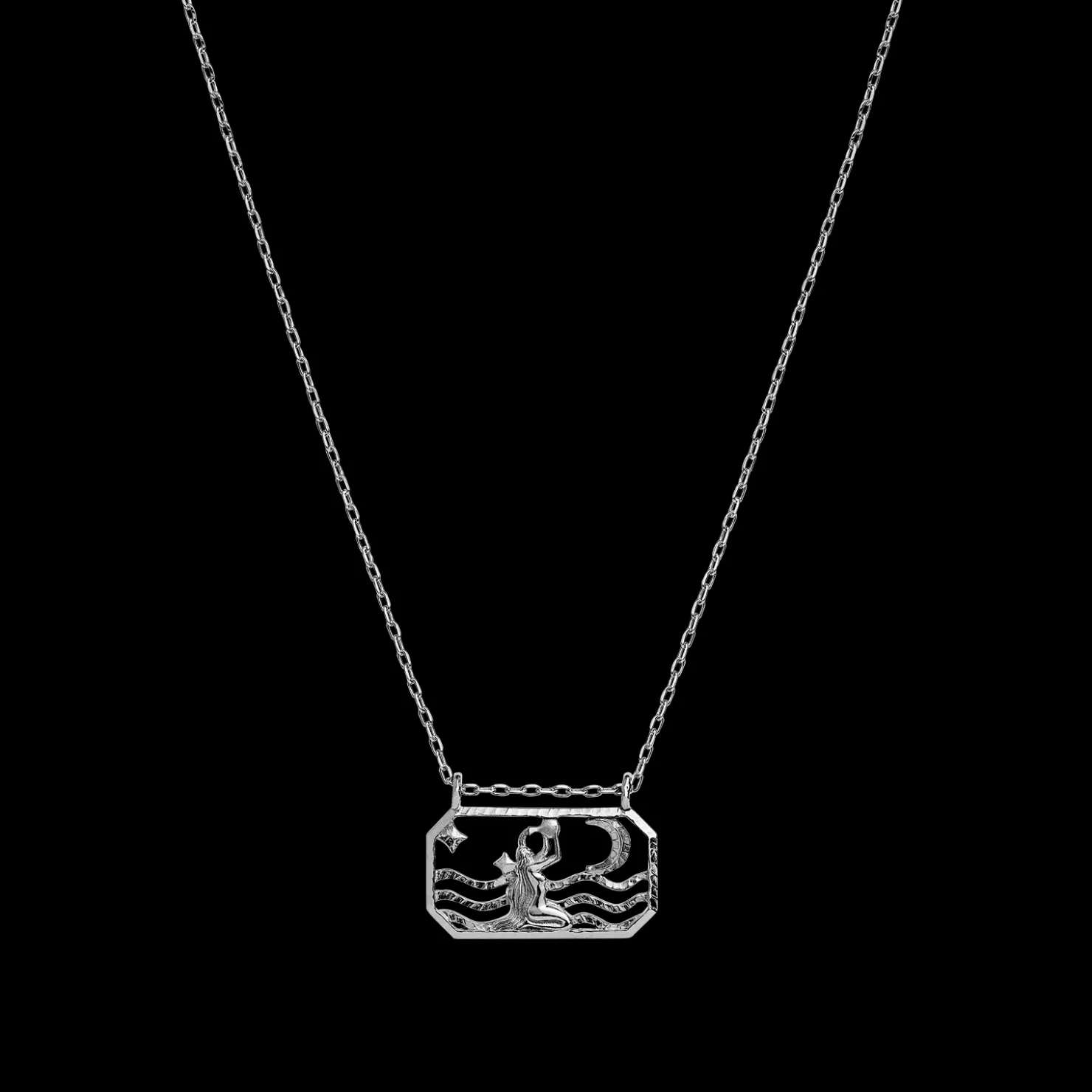 Maanesten Zodiac Aquarius Halskæde 20. Jan - 18. Feb Flash Sale