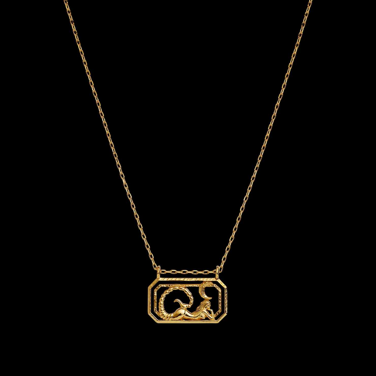 Maanesten Zodiac Scorpio Halskæde 23. Okt - 22. Nov Flash Sale
